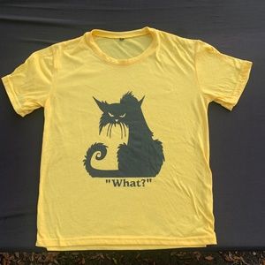 WHAT?"Angry Kitty Graphic Tee